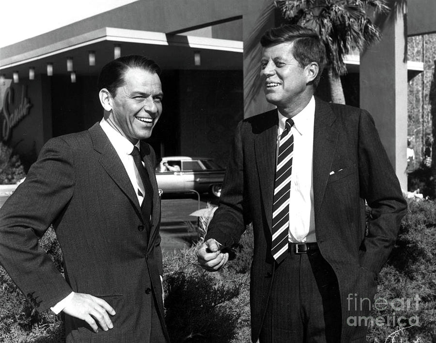 Frank Sinatra and President Kennedy Photograph by Doc Braham