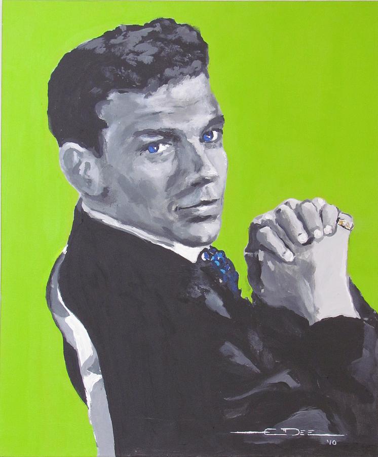Frank Sinatra Blue Painting by Eric Dee