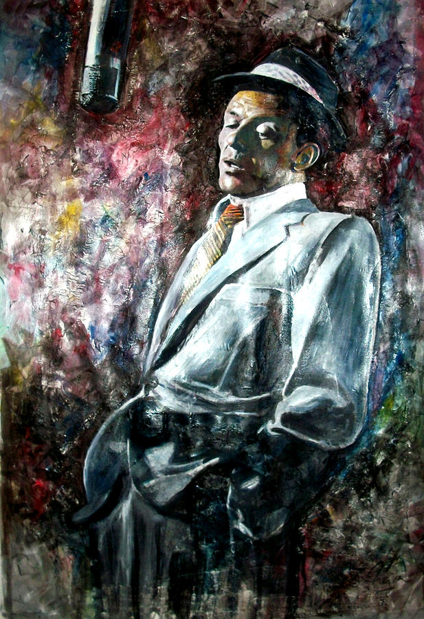 Jazz Painting - Frank Sinatra - Capitol by Marcelo Neira