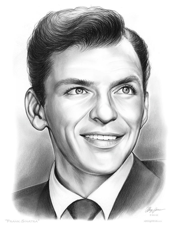 Frank Sinatra Drawing - Frank Sinatra by Greg Joens