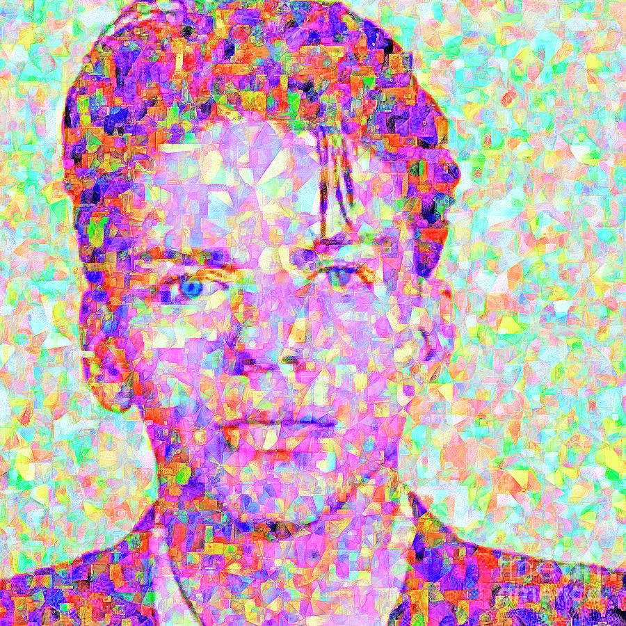 Frank Sinatra in Abstract Cubism 20170404 Photograph by Wingsdomain Art and Photography