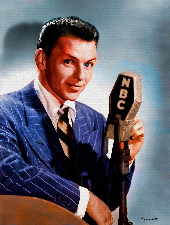 Frank Sinatra Digital Art by Kai Saarto