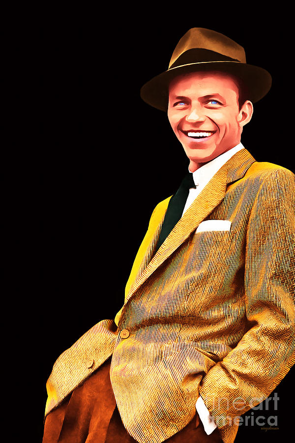 Frank Sinatra Photograph - Frank Sinatra Old Blue Eyes 20160922v2 by Wingsdomain Art and Photography