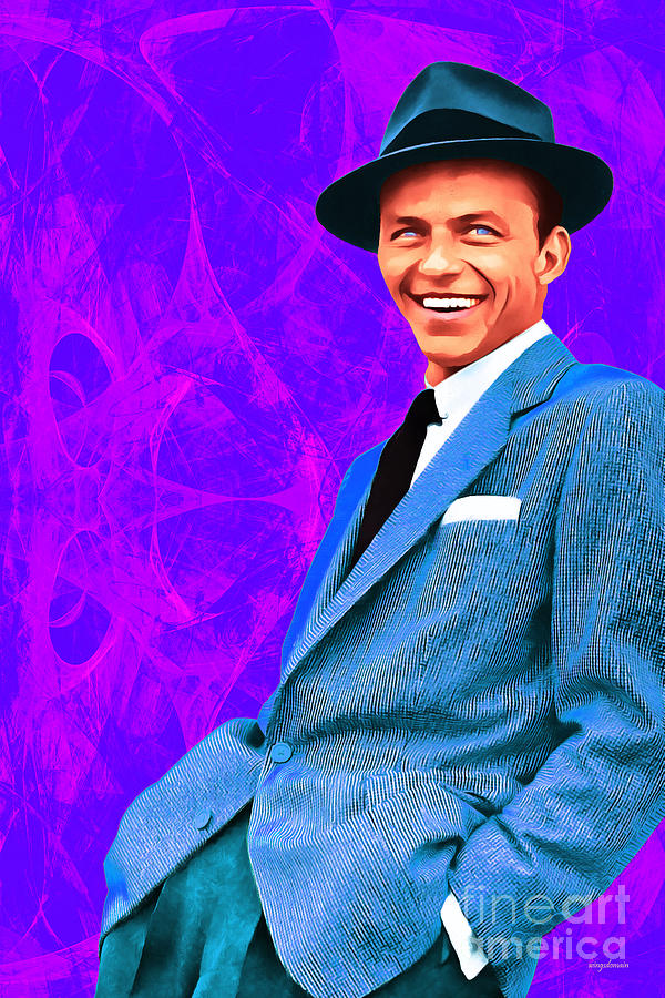 Frank Sinatra Photograph - Frank Sinatra Old Blue Eyes 20160922v3 by Wingsdomain Art and Photography