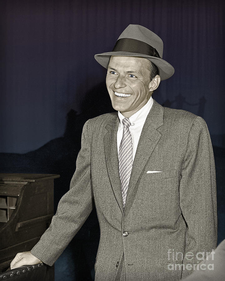 Frank Sinatra on Set Photograph by Martin Konopacki Restoration