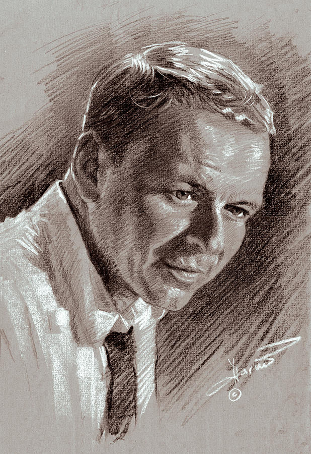 Frank Sinatra  Drawing by Ylli Haruni