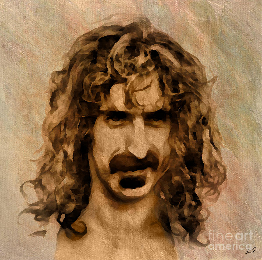 Frank Zappa Collection - 1 Drawing By Sergey Lukashin 