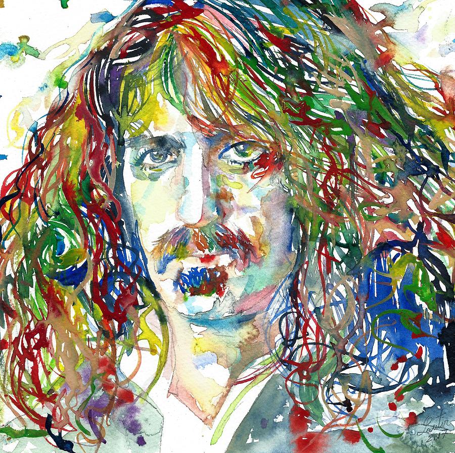 Frank Zappa Painting by Fabrizio Cassetta