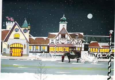 Frankenmuth Bavarian Inn Painting by David Ellis Frankenmuth Bavarian Inn Painting by David Ellis