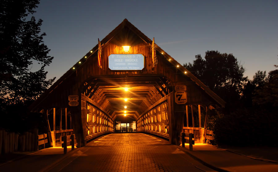Frankenmuth Covered Bridge Photograph by Pat Cook