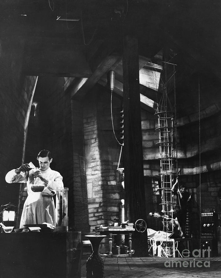 Dungeon Photograph - Frankenstein, 1931 by Granger