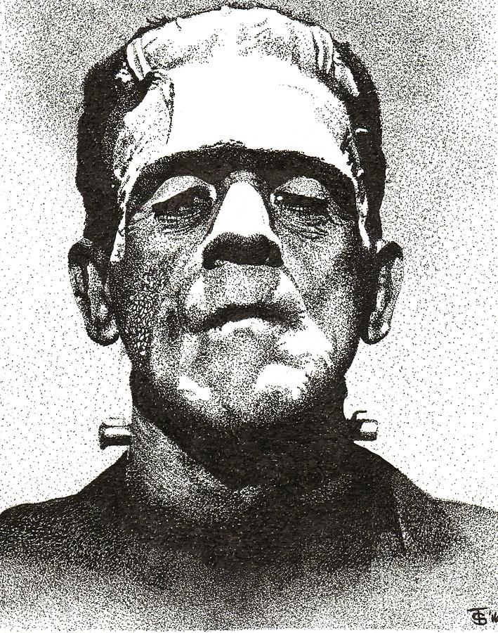Frankenstein 2 Drawing by Tricia Sexton Fine Art America