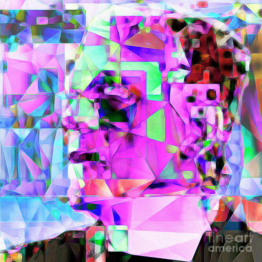Frankenstein in Abstract Cubism 20170407 square Photograph by Wingsdomain Art and Photography