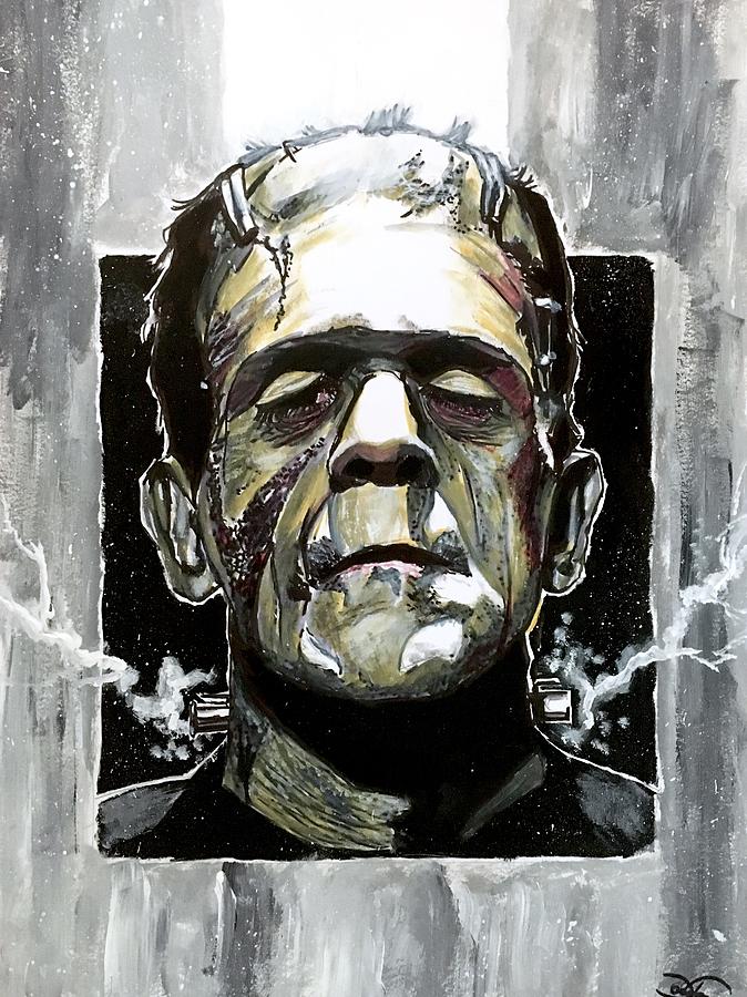 Frankenstein Painting by Joel Tesch