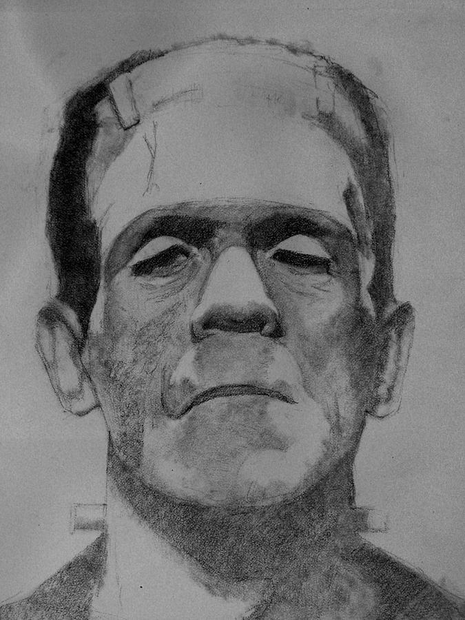 Frankenstein's Monster Drawing by Glenn Daniels - Fine Art America