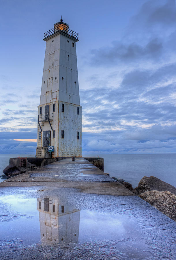 Frankfort Lighthouse Photograph by Twenty Two North Photography - Fine ...