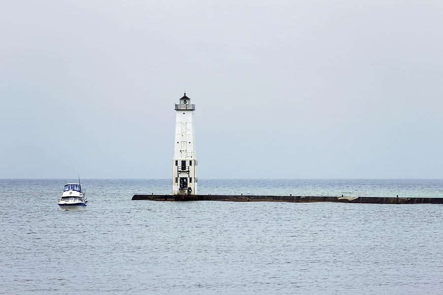 Frankfort North Breakwater Photograph by Tammy Chesney