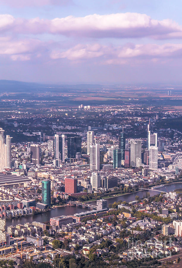 Frankfurt - aerial view 1 Photograph by Claudia M Photography