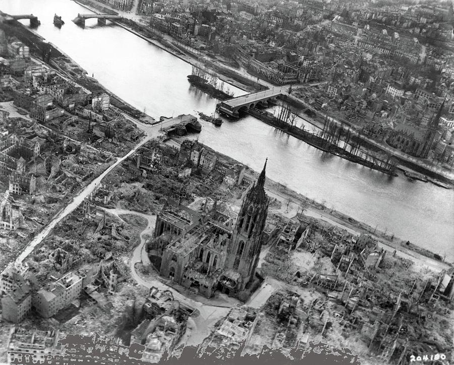 Frankfurt after Allied bombings Frankfurt Germany 1944 Photograph by David Lee Guss