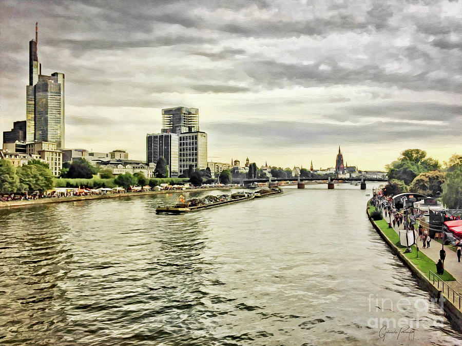 Frankfurt am Main - Riverbank Photograph by Gabriele Pomykaj