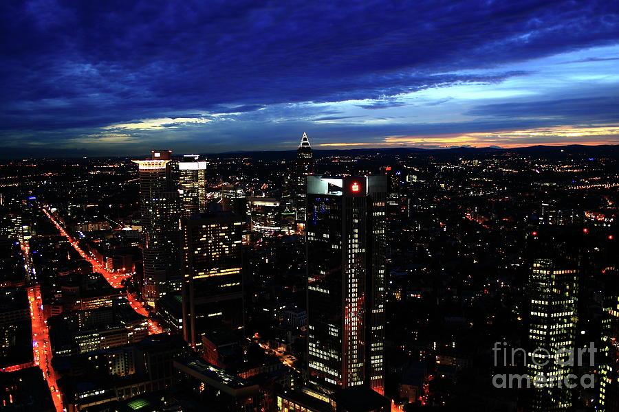 Frankfurt City Lights Photograph
