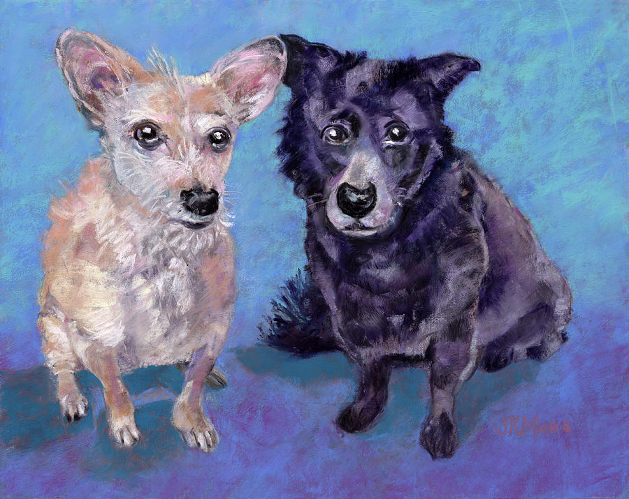 Frankie and Parker Painting by Julie Maas