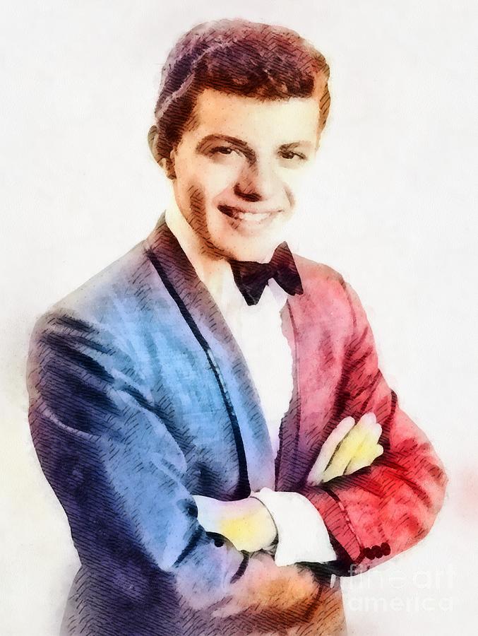 Frankie Avalon, Music Legend By John Springfield Painting