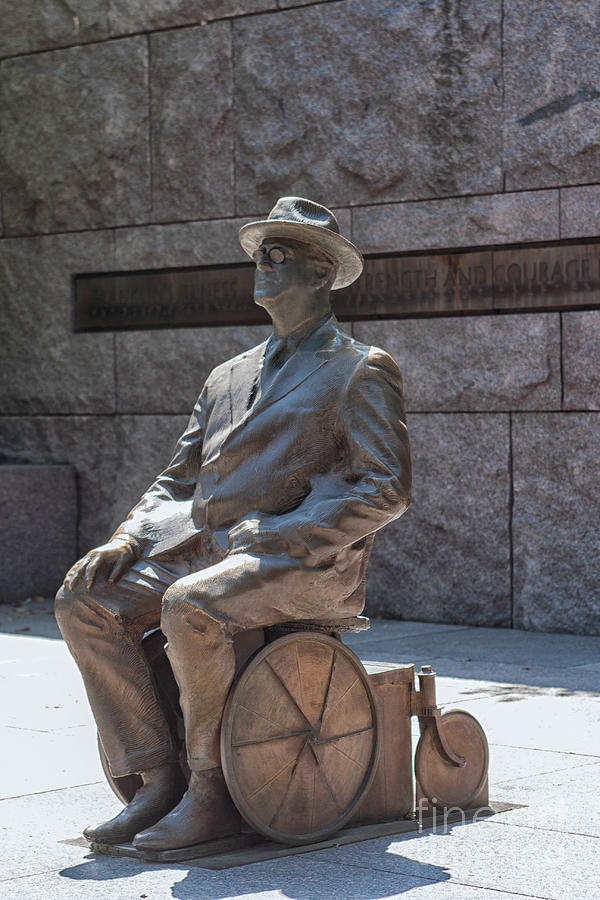 Franklin D. Roosevelt statue  Photograph by Patricia Hofmeester