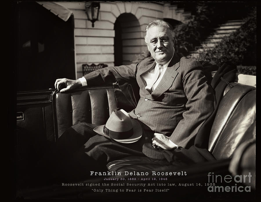 Franklin Delano Roosevelt Photograph by Carlos Diaz