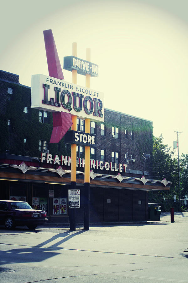 Minneapolis Photograph - Franklin Liquors by Bailey Pedersen