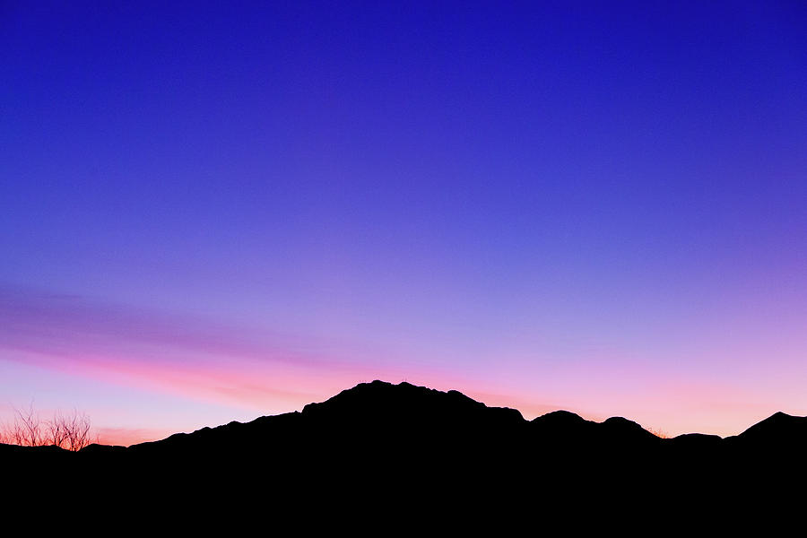 Franklin Mountains at Twilight Photograph by SR Green