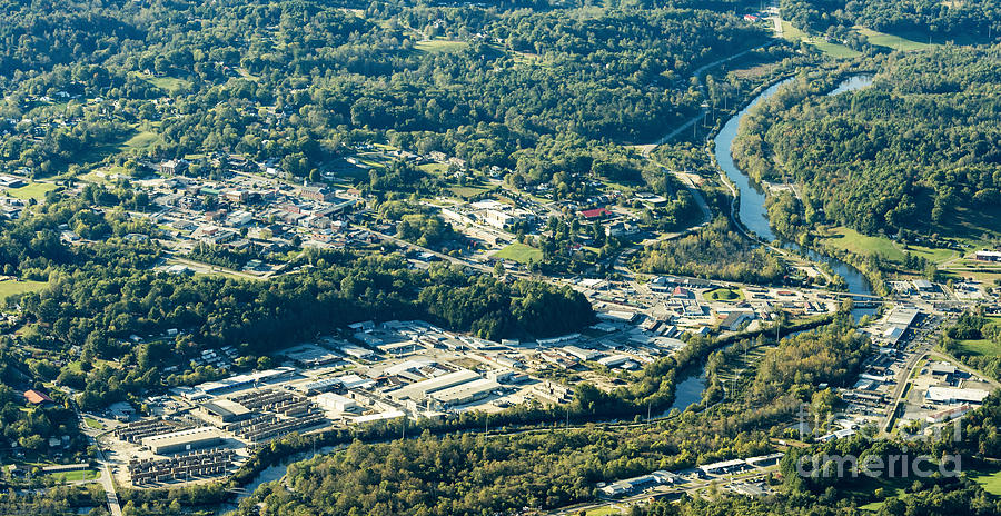 Franklin North Carolina Aerial Photo Photograph by David Oppenheimer