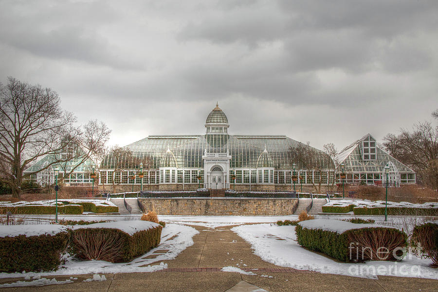 Franklin Park Conservatory Winter Photograph by Sharon McConnell