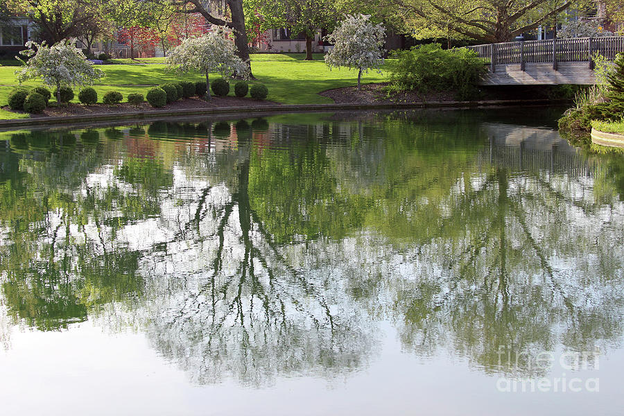Franklin Park Reflections Photograph by Karen Adams