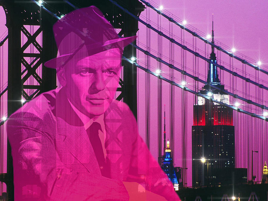 Frank Sinatra Digital Art - Franks City by Martin James