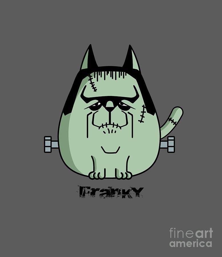 Franky Digital Art - Franky the Cat by Giordano Aita