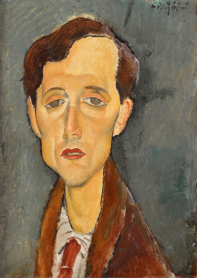 Frans Hellens Painting by Amedeo Modigliani