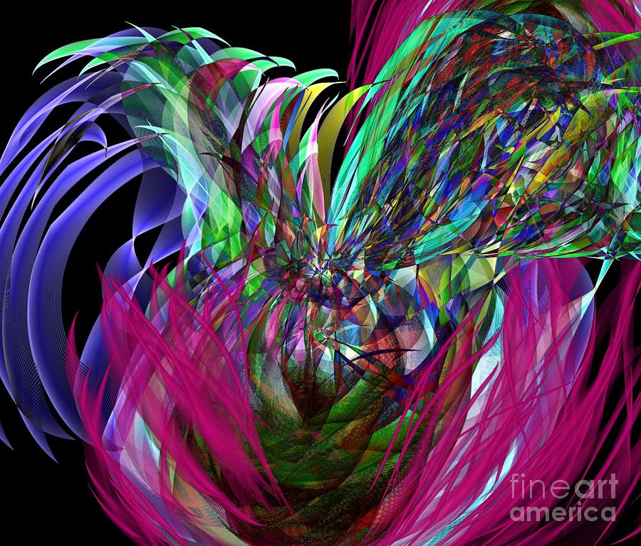 Frantic Abstract Digital Art by Gayle Price Thomas