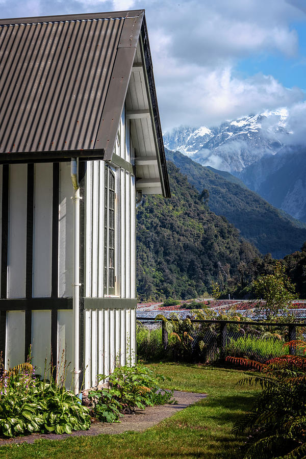 Mountain Photograph - Franz Josef New Zealand Church by Joan Carroll