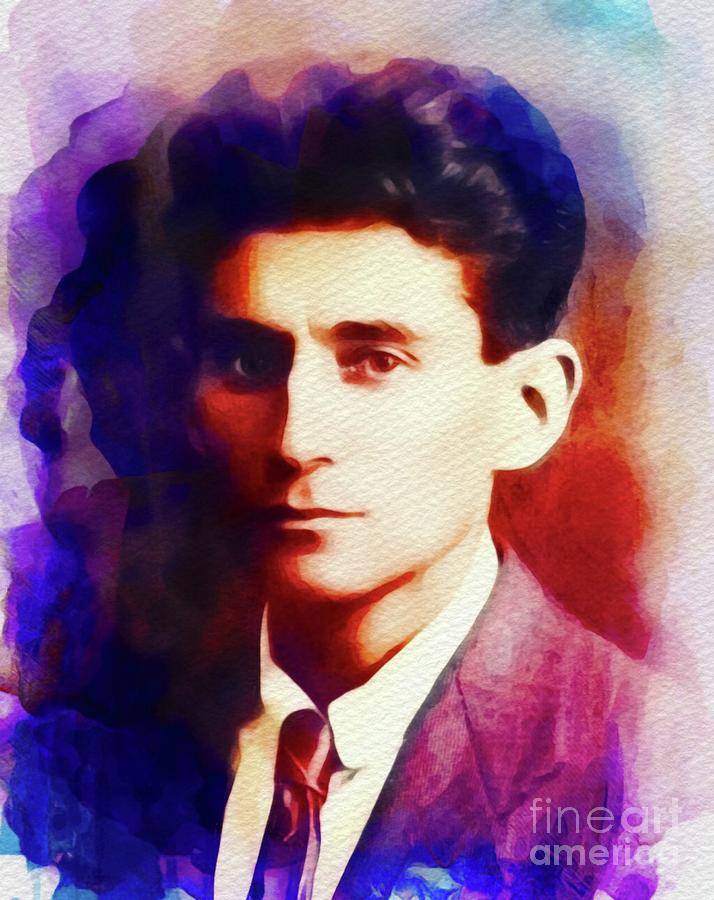 Franz Kafka Drawing by Liu Ling