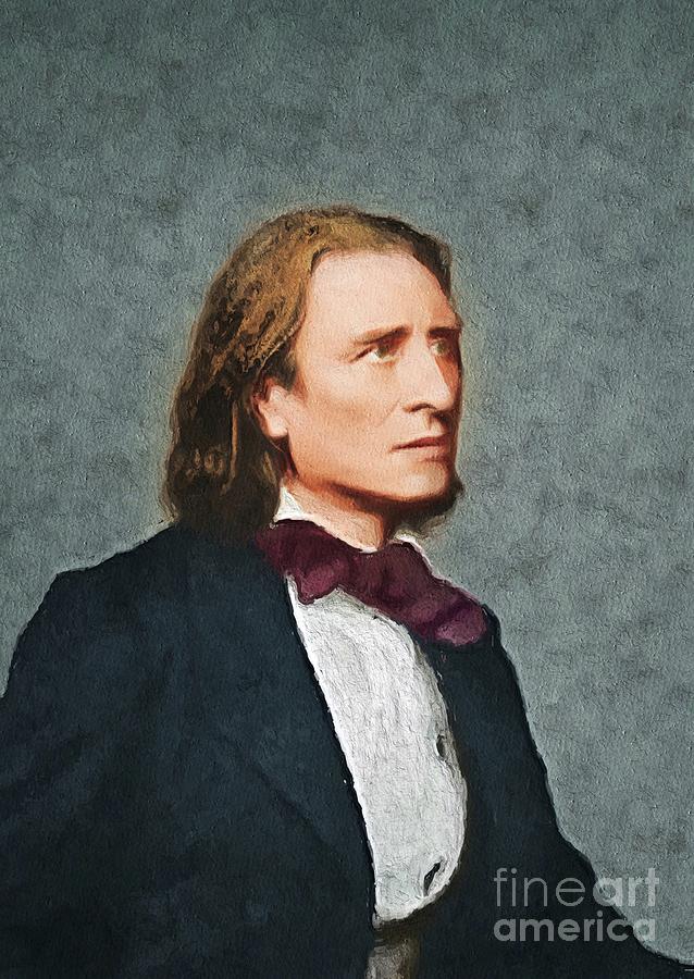 Franz Liszt, Famous Composer Painting by Esoterica Art Agency