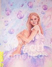 Fairy Painting - Frasan by Lynda Clark