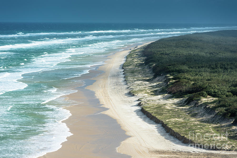Fraser Island 75 mile beach Photograph by Andrew Michael