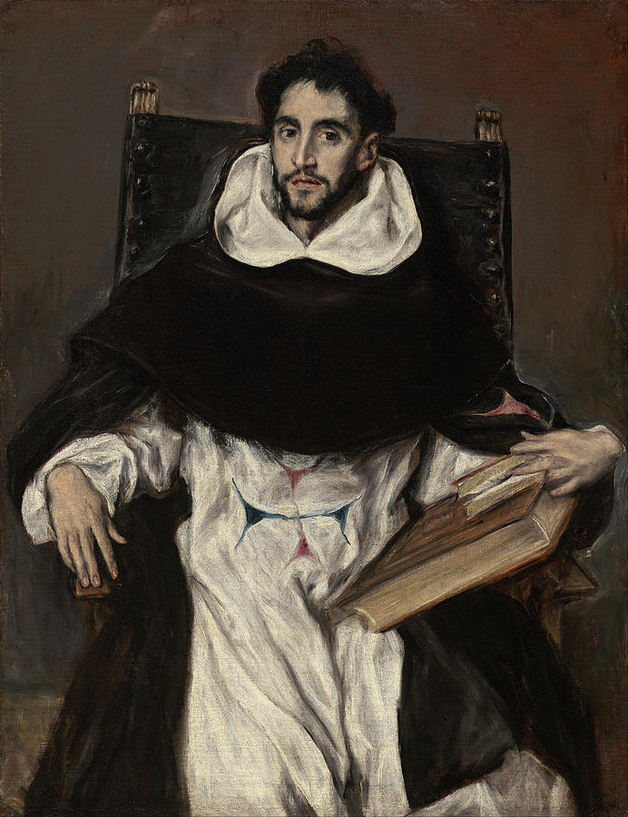 El Greco Painting - Fray Hortensio Felix Paravicino by El Greco