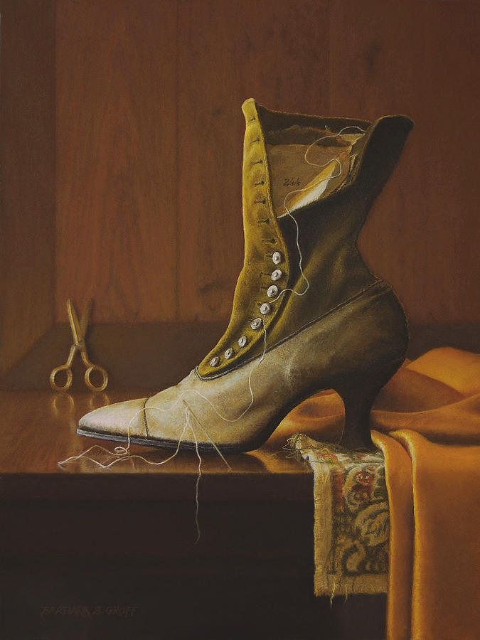 Still Life Painting - Frayed By Time by Barbara Groff