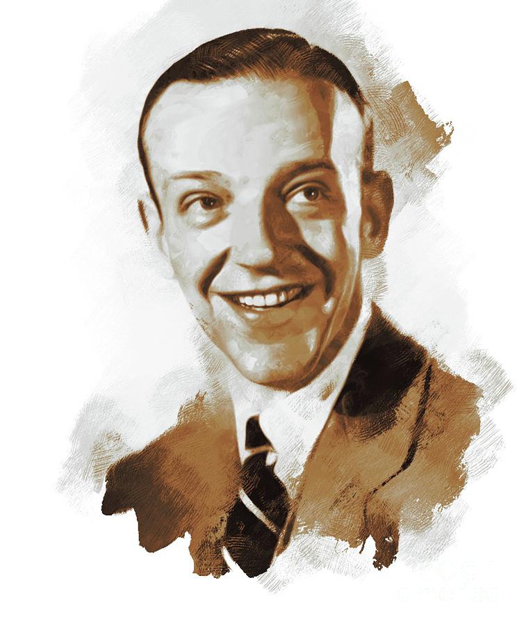 Fred Astaire, Actor, Dancer, Singer Painting