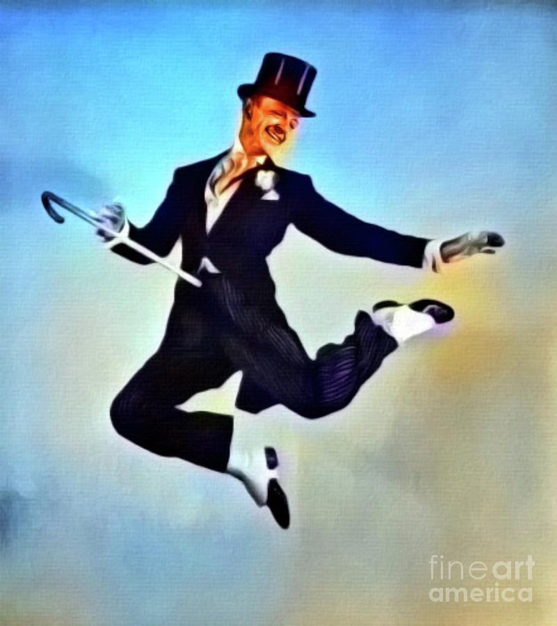 Fred Astaire, Hollywood Legend. Digital Art By Mb Digital Art