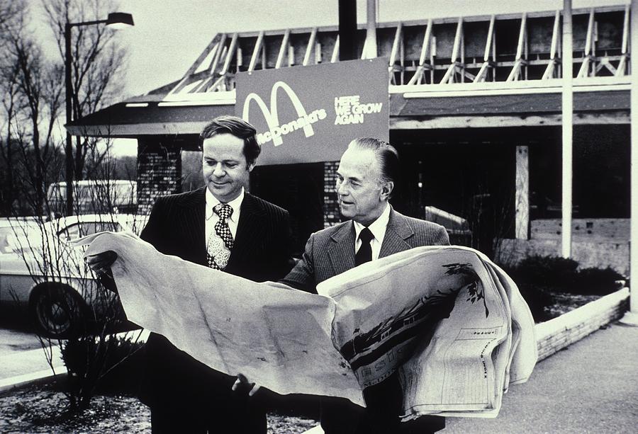 History Photograph - Fred Turner And Ray Kroc The Executive by Everett