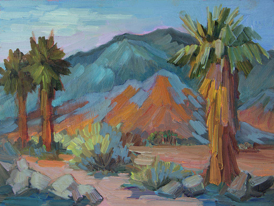 Fred Wolffs Palm Painting by Diane McClary