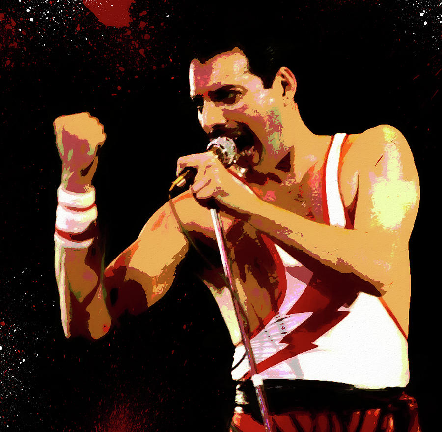 Freddie Mercury Painting By Dan Sproul